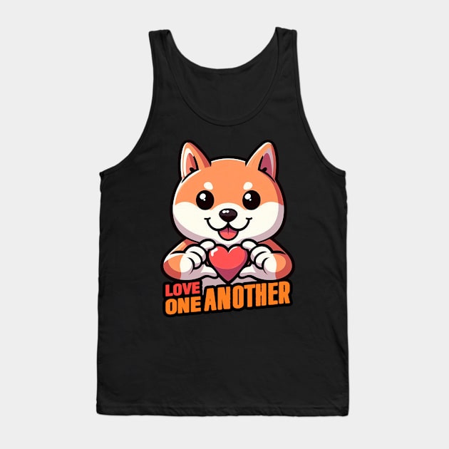 John 13:34 Love One Another Tank Top by Plushism